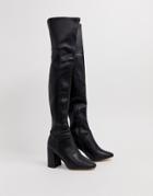 Office Katch Over The Knee Heel Boot - Black