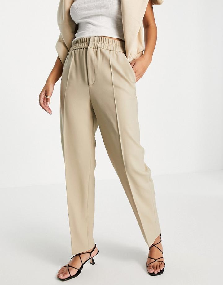 & Other Stories Pleat Front Pants In Beige-neutral