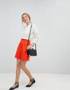 Asos Tailored A-line Mini Skirt - Orange