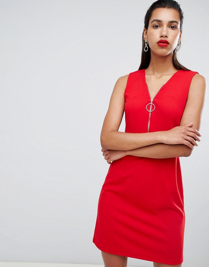 Morgan Zip Front Skater Dress