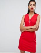 Morgan Zip Front Skater Dress