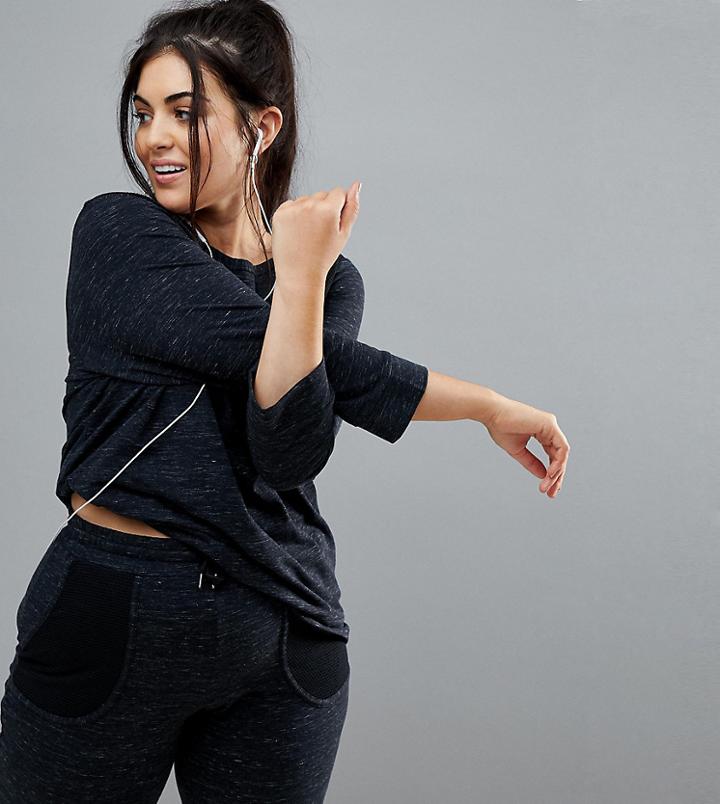 Rainbeau Curve Lana Sweatshirt In Black - Black