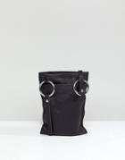 Weekday Hold Leather Money Bag - Black