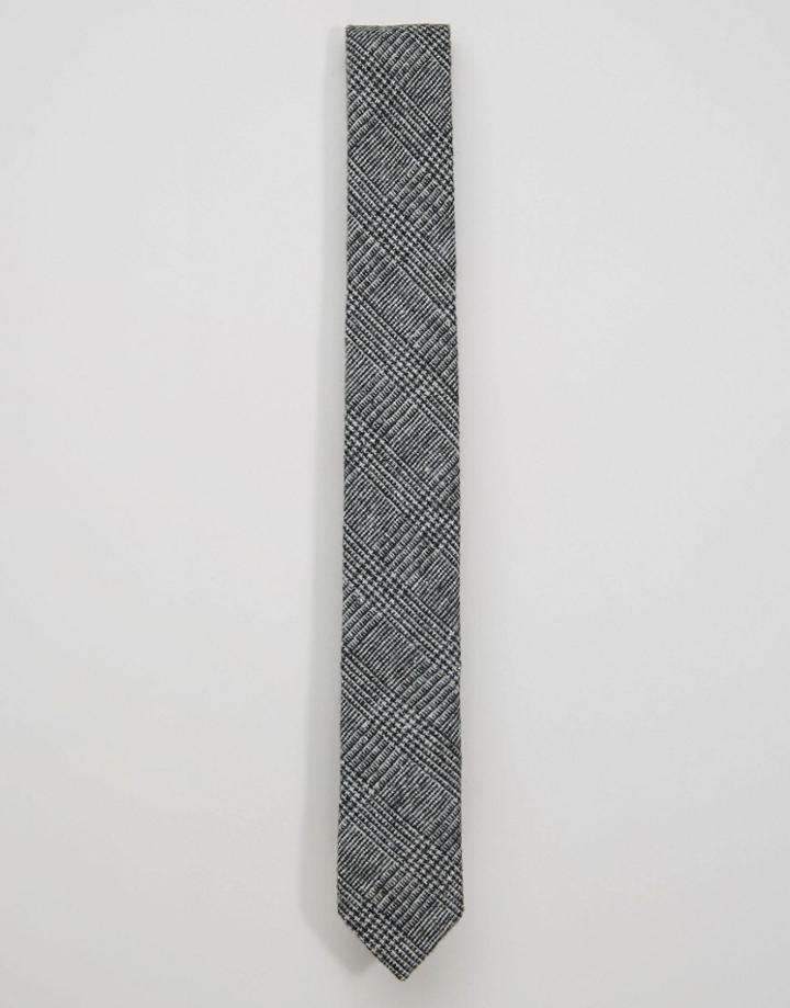 Noose & Monkey Skinny Tie Wool - Gray