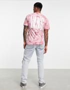 Vans Type Tie Dye T-shirt In Pink