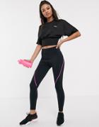 Asos 4505 Outdoor Training Legging With Fleece Back-black