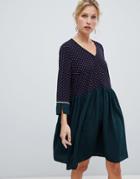 Y.a.s Color Block Spot Dress (over Sized) - Multi