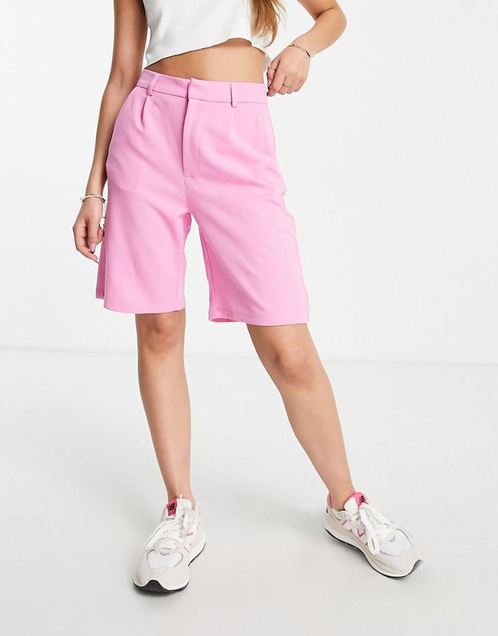 Jdy Longline City Shorts In Pink