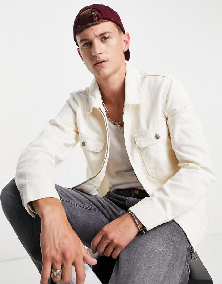 Topman Zip Through Jacket-neutral