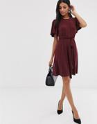 French Connection Slinky Jersey Belted Dress-red