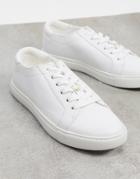 Kenneth Cole Kam Sneakers In White Leather