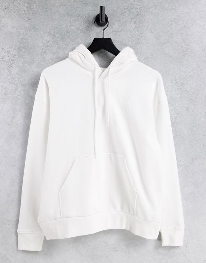 Weekday Alisa Organic Cotton Hoodie In White