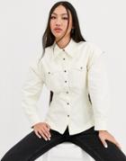 Asos White Twill Utility Shirt