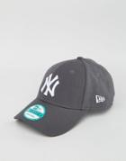 New Era 9forty Cap In Wool - Gray