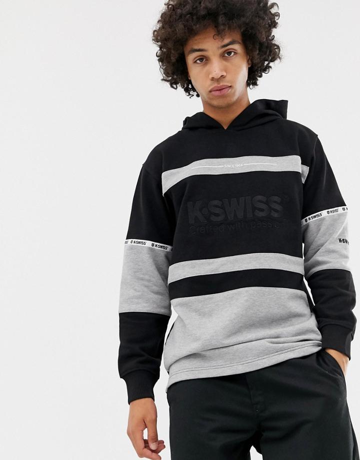 K-swiss Richmond Oversized Hoodie In Black - Black