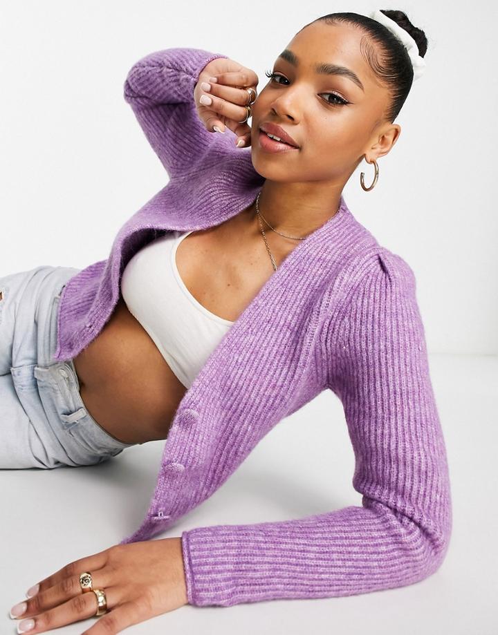 Urban Revivo Cardigan In Purple