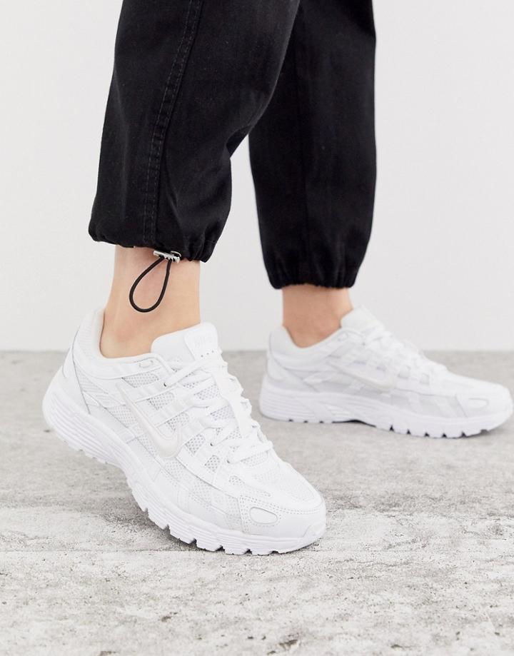 Nike P6000 Sneakers In Triple White