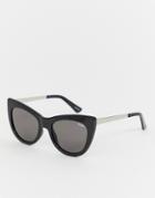 Quay Australia Steal A Kiss Cat Eye Sunglasses - Black