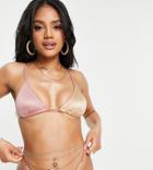 Asyou Bikini Bottom In Color Block-multi
