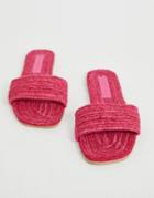 Asos Design Jayme Espadrille Sandals - Pink