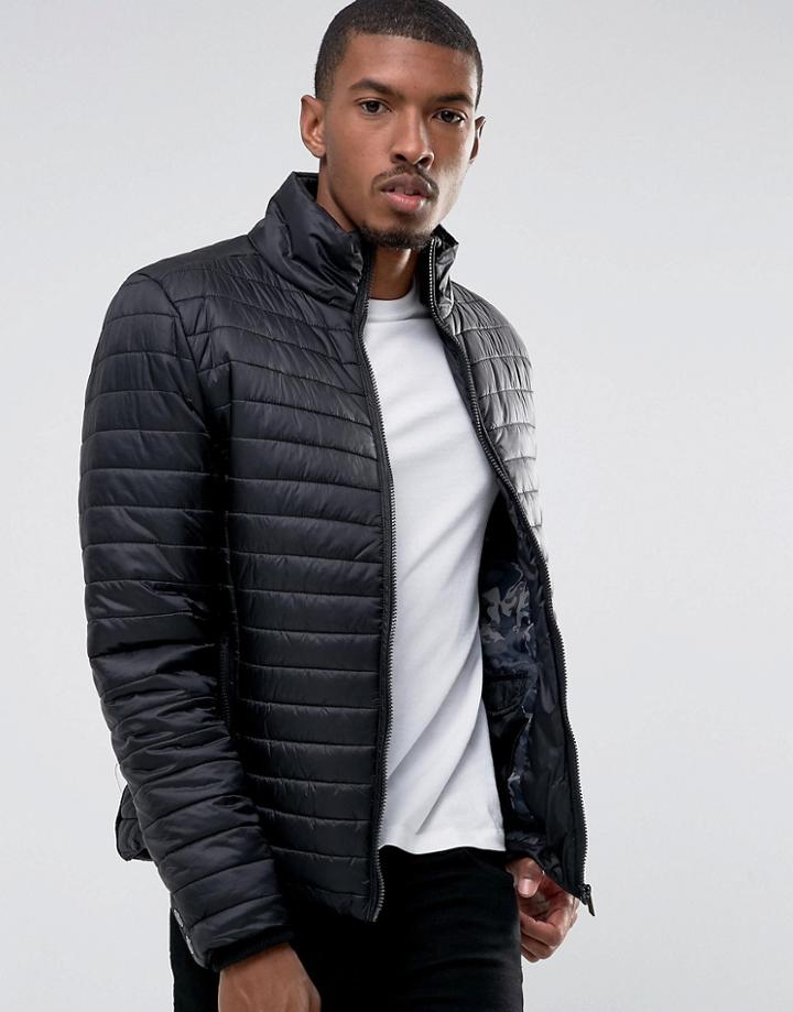 Casual Friday Lightweight Padded Jacket - Black