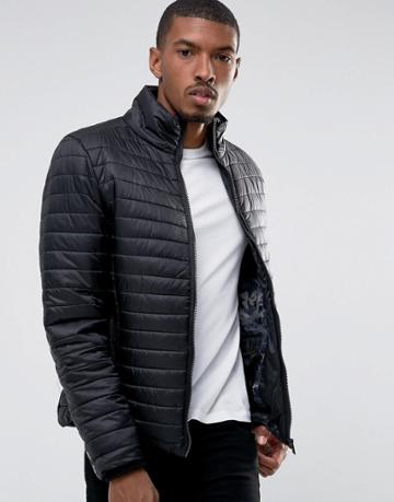 Casual Friday Lightweight Padded Jacket - Black