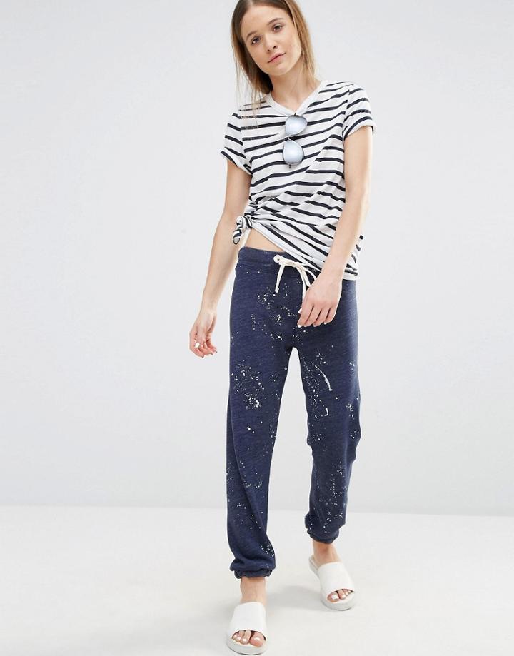 Sundry Bleach Splash Sweatpants - Navy