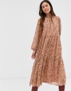 Vila High Neck Paisley Maxi Dress