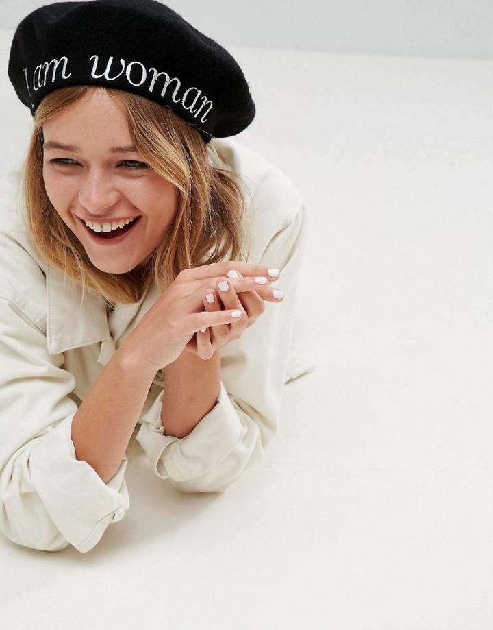 Asos I Am Women Beret - Black