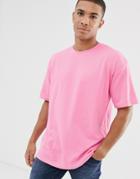 New Look Oversized T-shirt In Neon Pink - Pink