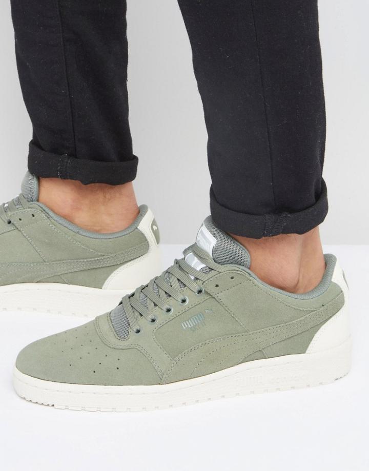 Puma Sky Ii Lo Sneakers In Green 36257901 - Green