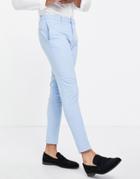 Asos Design Wedding Super Skinny Suit Pants In Pastel Blue Micro Texture-blues