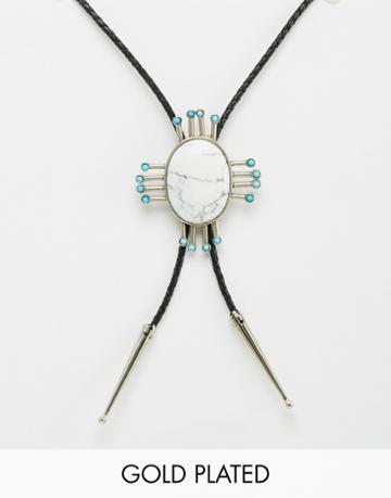The 2bandits Showdown Bolo Necklace - Silver