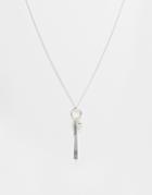 Asos Shapes Cluster Necklace - Silver