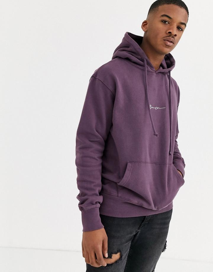 Mennace Hoodie In Purple