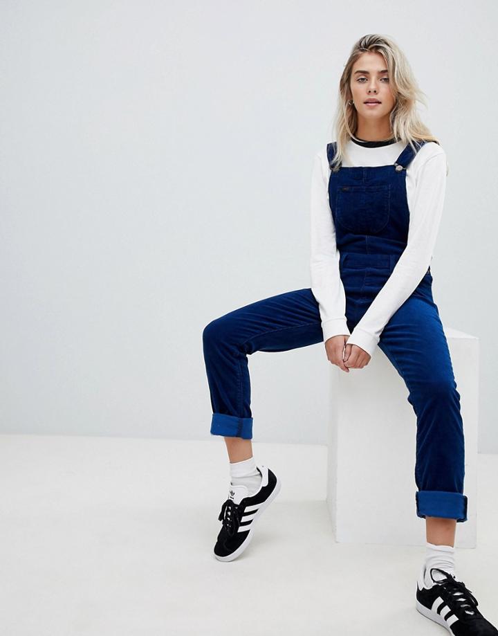 Lee Overall In Corduroy - Blue