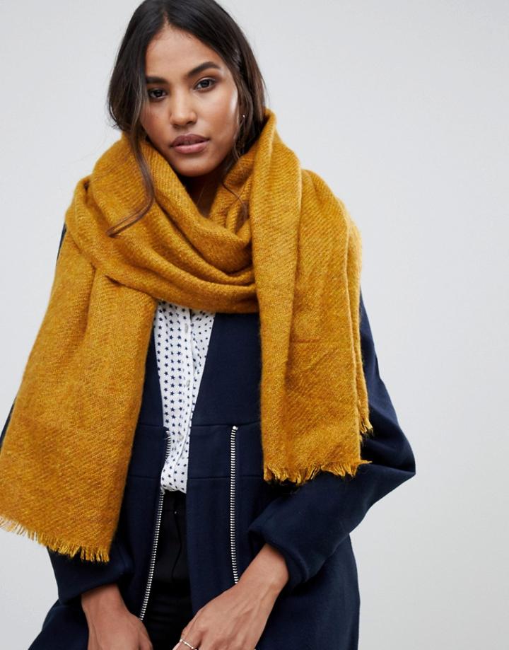 Y.a.s Frayed Hem Scarf - Yellow