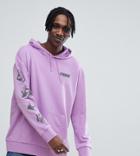 Puma Hoodie With Back Print In Purple Exclusive To Asos - Purple