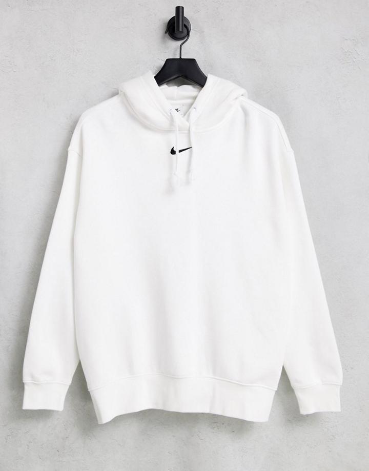 Nike Collection Fleece Oversized Hoodie In White