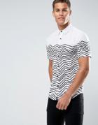 Only & Sons Striped Short Sleeve Shirt - Blue