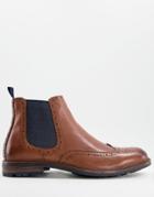 Silver Street Leather Chelsea Boots In Tan-brown