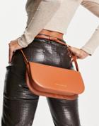 French Connection Half Moon Crossbody Bag In Tan-brown