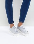 New Look Shimmer Lace Up Sneaker - Silver