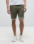 Another Influence Geo-tribal Turn Up Chino Shorts - Green