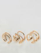 New Look Multi Pack Of Stacking Rings - Gold