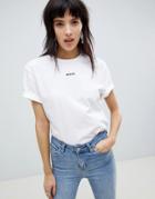 Miss Sixty 60 Embellished Logo T Shirt - White