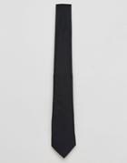 Asos Design Tie In Black - Black