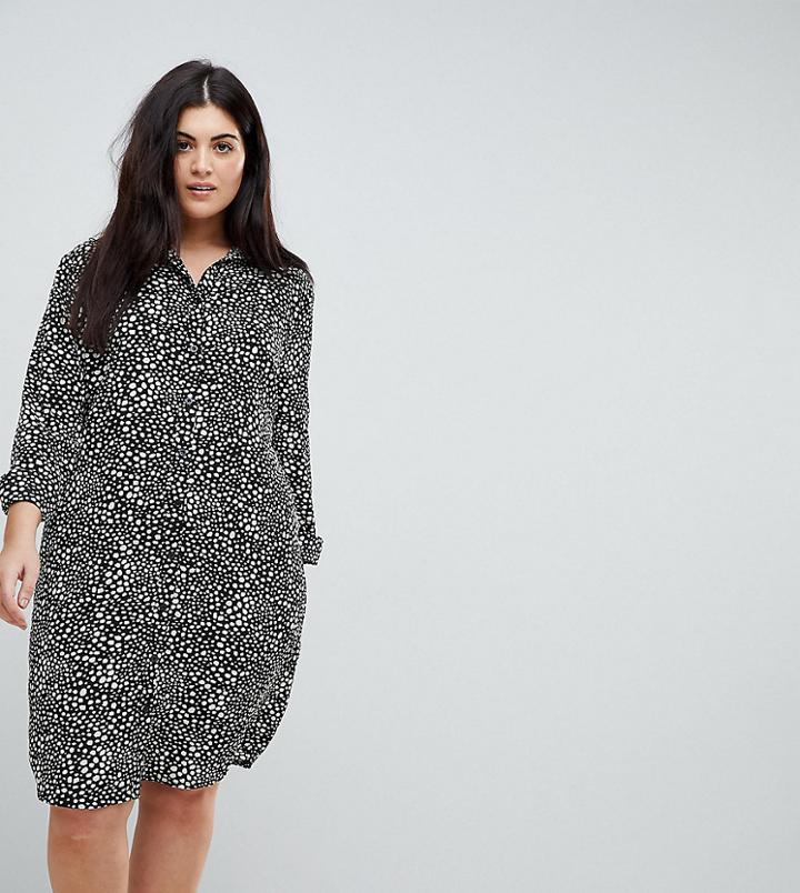 Missguided Plus Printed Shirt Dress - Multi