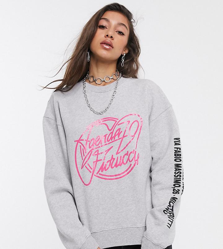Fiorucci Agenda Logo Sweatshirt Gray
