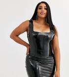 Rokoko Plus Holographic Vinyl Bodycon Dress